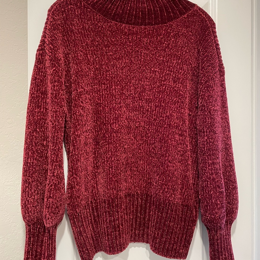 Women's wine Red burgundy Sweater